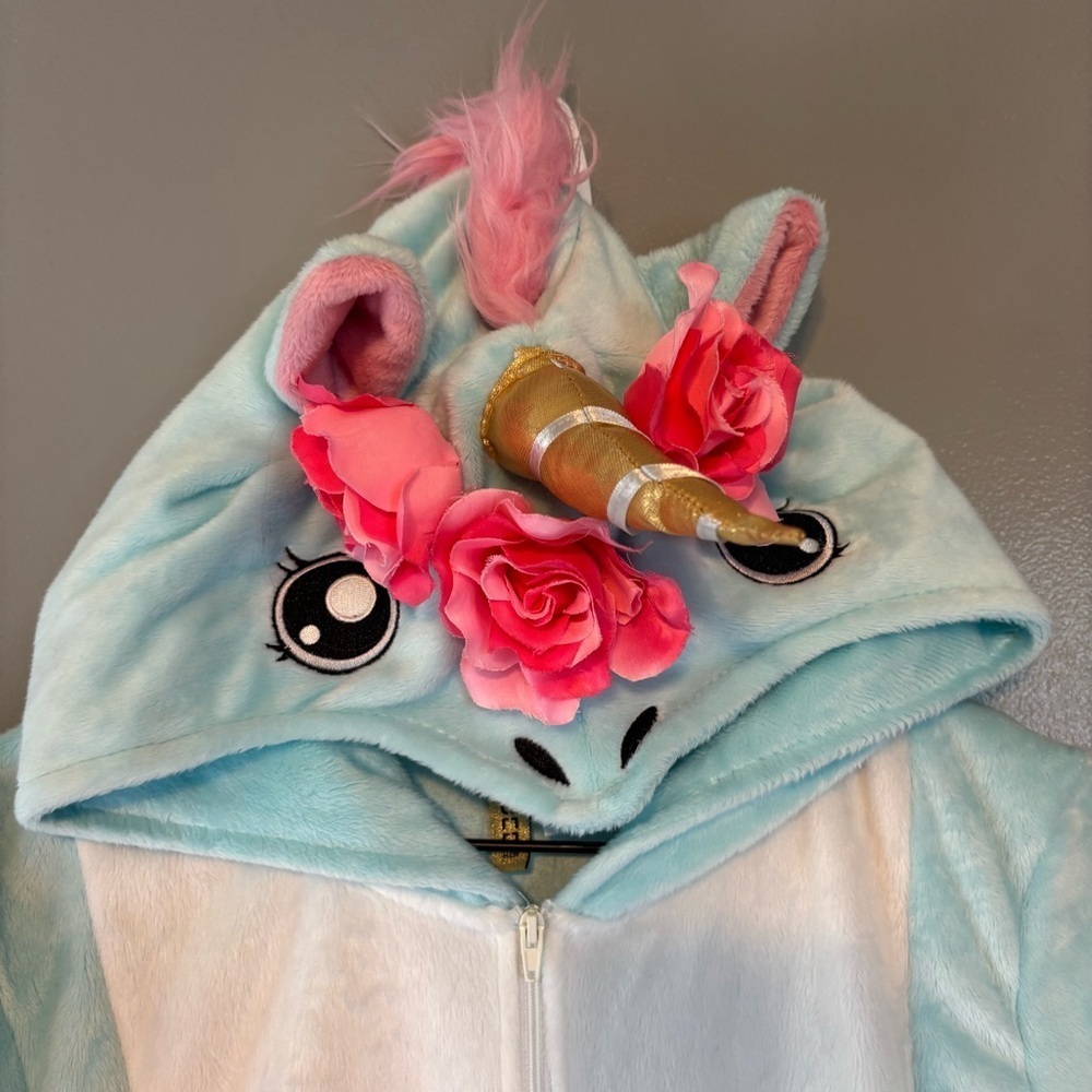 Unicorn Zip Adult Onesie XS/S H&M Divided Halloween Costume - Picture 2 of 4